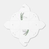 植物性ユーカリプトゥス黒白結婚の フェイバーボックス (折り畳みなし)