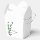 植物性ユーカリプトゥス黒白結婚の フェイバーボックス (オープン)