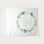 植物性ユーカリ結婚の背景 タペストリー (正面(横))