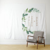 植物性ユーカリ結婚の背景 タペストリー (インサイチュ(横))