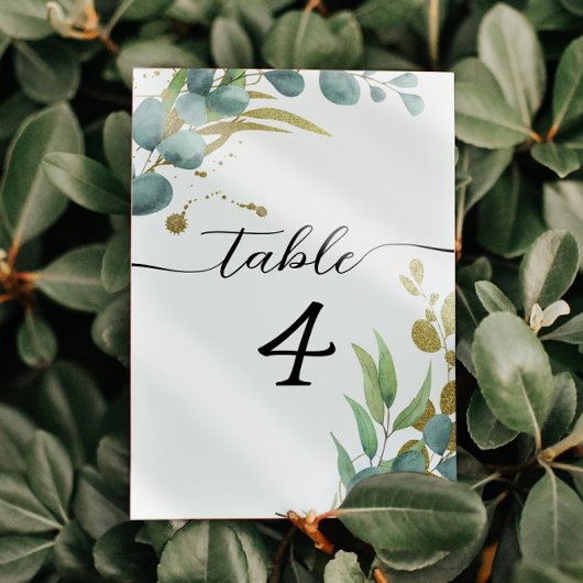 植物性ユーカリ結婚プタスのテーブル番号 テーブルナンバー