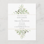 植物性ユーカリ結婚植樹の写真 インビテーションポストカード (正面)