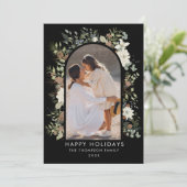 植物性ユーカリ緑カスタムのクリスマス シーズンカード (スタンド正面)