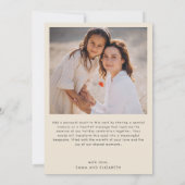 植物性ユーカリ緑カスタムのクリスマス シーズンカード (裏面)