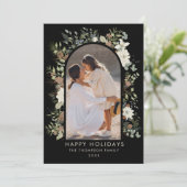 植物性ユーカリ緑カスタムのクリスマス シーズンカード (スタンド正面)