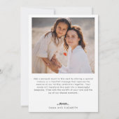 植物性ユーカリ緑カスタムのクリスマス シーズンカード (裏面)