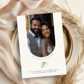 植物性ユーカリ緑結婚園&金ゴールドの写真 招待状