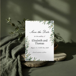 植物性ユーカリ葉スカードを保存 サンキューカード