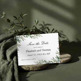 植物性ユーカリ葉スカードを保存 サンキューカード