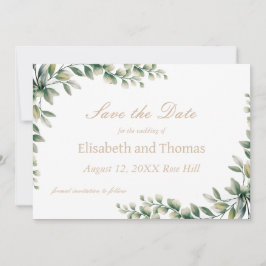 植物性ユーカリ葉スカードを保存 サンキューカード