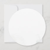 植物性ユーカリ葉スベイビーシャワー 招待状 (裏面)