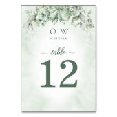 植物性ユーカリ葉ス結婚ズ テーブルナンバー (正面)