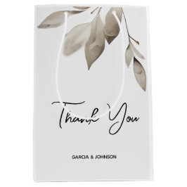 植物性ユーカリ葉ス結婚ズ ミディアムペーパーバッグ