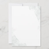 植物性ユーカリ葉ブライダルシャワー 招待状 (裏面)