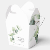 植物性ユーカリ葉ベビーシャワー フェイバーボックス (オープン)