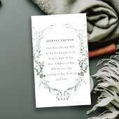 植物性ユーカリ表示シャワー赤ちゃんシャワー エンクロージャーカード