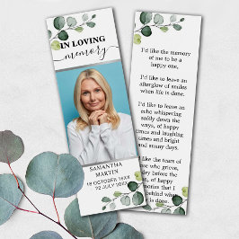 植物性ユーカリ記念葬式しおり