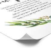 植物性ユーカリ赤ちゃんシャワーおむつ考え ポスター (角)