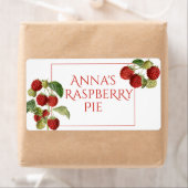 植物性ラズベリー食品ラベル ラベル (インサイチュ)