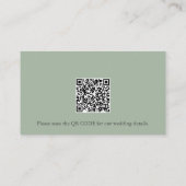 植物性ラベンダーの水結婚色の囲い エンクロージャーカード (裏面)