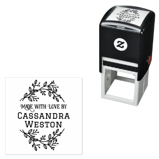 植物性リースの果実「愛で作られた」 セルフインキングスタンプ (インサイチュ)