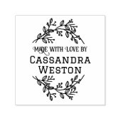 植物性リースの果実「愛で作られた」 セルフインキングスタンプ (デザイン)