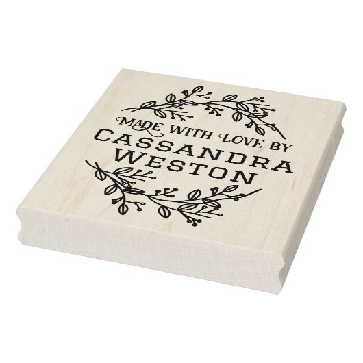 植物性リースの果実「愛で作られた」 ラバースタンプ (スタンプ)