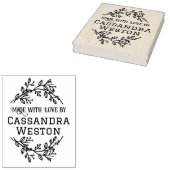 植物性リースの果実「愛で作られた」 ラバースタンプ (押印)