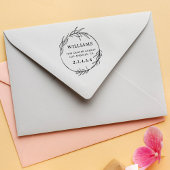 植物性リースはっきりしたカスタム差出人住所 セルフインキングスタンプ