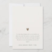 植物性リースハート写真誕生発表 サンキューカード (裏面)