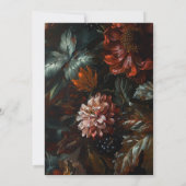 植物性リースファインアート絵画秋の結婚式 セーブザデート (裏面)