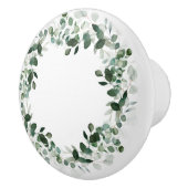 植物性リースホワイトグリーンカスタム セラミックノブ (右)