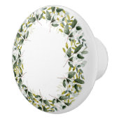 植物性リースホワイトグリーン2カスタム セラミックノブ (右)