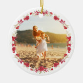 植物性リース写真メリークリスマスあなたへ セラミックオーナメント (正面)