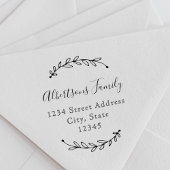 植物性リース書道ファミリー名住所 セルフインキングスタンプ