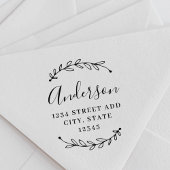 植物性リース書道ファミリー名住所 ラバースタンプ