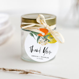 植物性レモンとオレンジ結婚の感謝 フェイバータグ