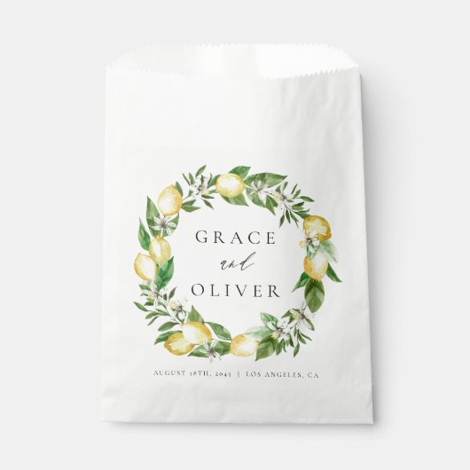 植物性レモンと緑ありがとう結婚さん フェイバーバッグ (正面)