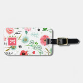 植物性ワイルドフラワーオールオーバープリント ラゲッジタグ (正面横)