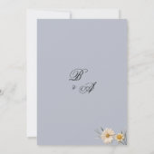 植物性ワイルドフラワーガーデンフローラ保存日 招待状 (裏面)