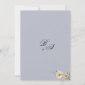 植物性ワイルドフラワーガーデン結婚フローラ 招待状 (裏面)