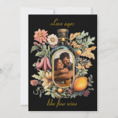 植物性ワインボトル、ワインのような愛の年齢素晴らし。 シーズンカード (正面)