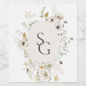 植物性ワパーソナライズされたインラベル ワインラベル (シングルラベル)