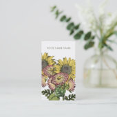 植物性ヴィンテージひまわり 名刺 (スタンド正面)