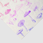 植物性ヴィンテージカラフルのGroovyキノコのパターン 薄葉紙 (詳細)