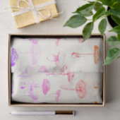 植物性ヴィンテージカラフルのGroovyキノコのパターン 薄葉紙 (ギフト)