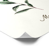 植物性ヴィンテージピンク開花スクリプトガーデナー ポスター (角)