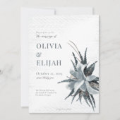 植物性ヴィンテージフローラ招待状 招待状 (正面)