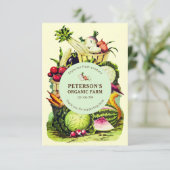 植物性ヴィンテージ局所野菜農家 エンクロージャーカード (スタンド正面)