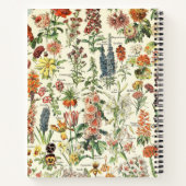 植物性ヴィンテージ野草フローラ パーソナライズされた ノートブック (裏面)